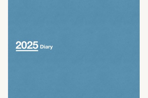 2025电子日程本蓝色横版封面
