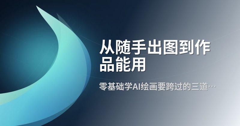 从随手出图到作品能用